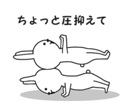 Surreal rabbit. sticker #8953237