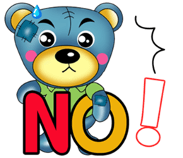 Friendly blue bear sticker #8953616