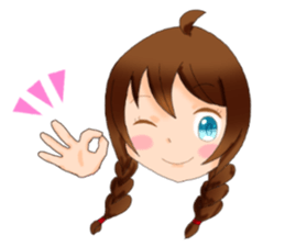 Sometimes sheep and girl sticker #8953720