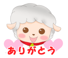 Sometimes sheep and girl sticker #8953725