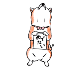 SHIBAINU&PUG greeting sticker sticker #8954046