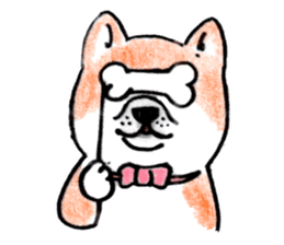 SHIBAINU&PUG greeting sticker sticker #8954049