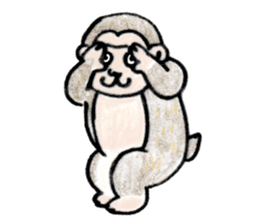 SHIBAINU&PUG greeting sticker sticker #8954050