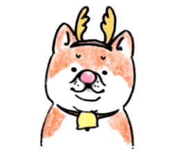 SHIBAINU&PUG greeting sticker sticker #8954056