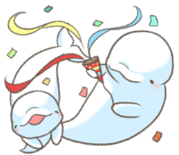Shiro-tan: the Mild Beluga sticker #8954523