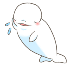 Shiro-tan: the Mild Beluga sticker #8954533