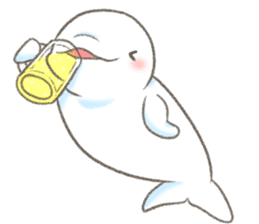 Shiro-tan: the Mild Beluga sticker #8954534
