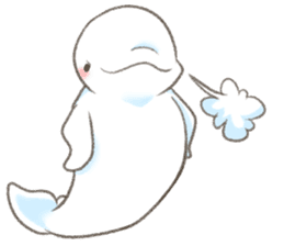 Shiro-tan: the Mild Beluga sticker #8954554