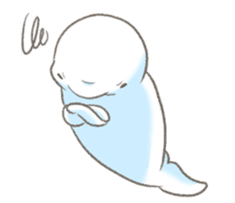 Shiro-tan: the Mild Beluga sticker #8954559