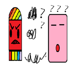 Stationery family and circled sticker #8956507