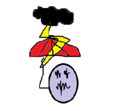 Stationery family and circled sticker #8956513