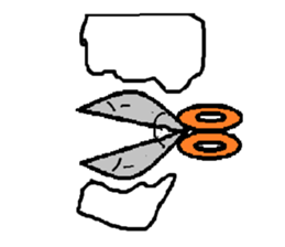 Stationery family and circled sticker #8956515