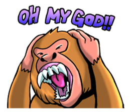 ORIENTAL MONKEYS sticker #8957075