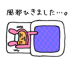 Human face rabbit.2 sticker #8957141