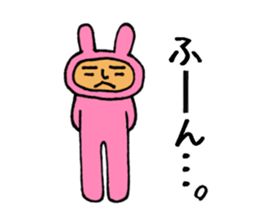 Human face rabbit.2 sticker #8957142