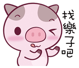 Eighteen Plus- Dotted Pig sticker #8957807