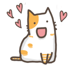 Cat slave diary - Two colors cat sticker #8958021