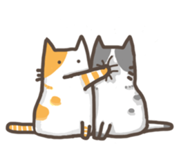 Cat slave diary - Two colors cat sticker #8958026