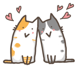 Cat slave diary - Two colors cat sticker #8958027