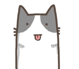 Cat slave diary - Two colors cat sticker #8958028