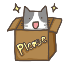 Cat slave diary - Two colors cat sticker #8958031