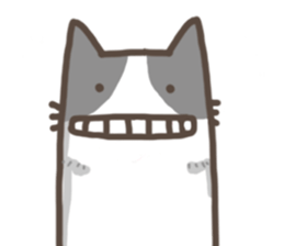 Cat slave diary - Two colors cat sticker #8958036