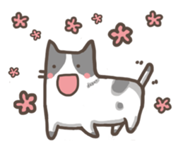 Cat slave diary - Two colors cat sticker #8958039