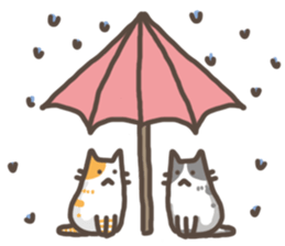 Cat slave diary - Two colors cat sticker #8958047