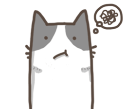 Cat slave diary - Two colors cat sticker #8958048