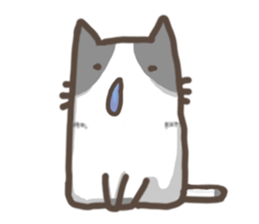 Cat slave diary - Two colors cat sticker #8958050