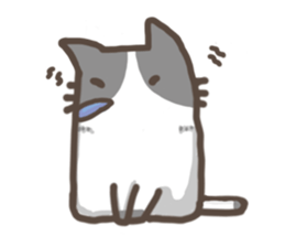 Cat slave diary - Two colors cat sticker #8958051