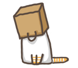 Cat slave diary - Two colors cat sticker #8958052