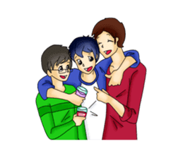 Hikary, Haruki y Leon sticker #8958331