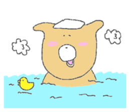 Dog hot dog sticker #8959309