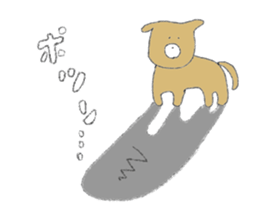 Dog hot dog sticker #8959327