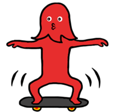 Octopus wiener Boy sticker #8960089