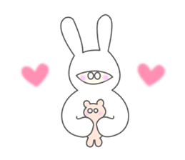 The one which looks like rabbit sticker #8960271