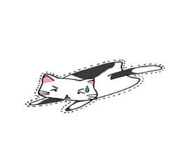 Calico cat brass band sticker #8960479