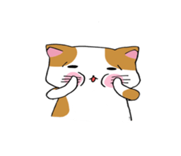 Calico cat brass band sticker #8960481