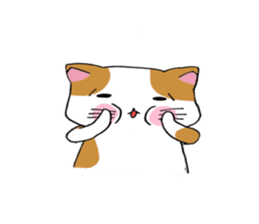 Calico cat brass band sticker #8960481