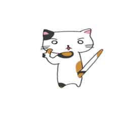 Calico cat brass band sticker #8960495