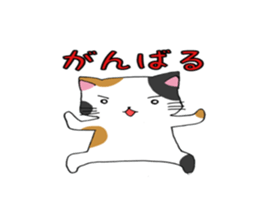 Calico cat brass band sticker #8960497