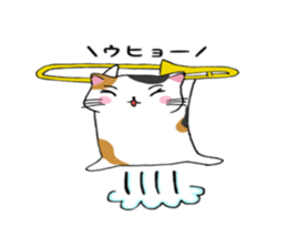 Calico cat brass band sticker #8960504