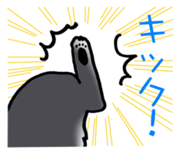 White and black puppy. sticker #8961163