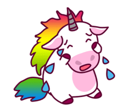 Unicorn Cartoon Fantasy Rainbow Set sticker #8961235
