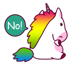 Unicorn Cartoon Fantasy Rainbow Set sticker #8961236