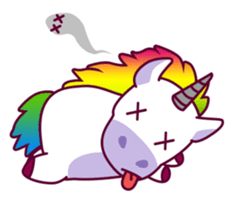 Unicorn Cartoon Fantasy Rainbow Set sticker #8961244