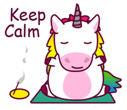 Unicorn Cartoon Fantasy Rainbow Set sticker #8961249