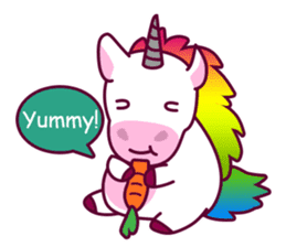 Unicorn Cartoon Fantasy Rainbow Set sticker #8961262