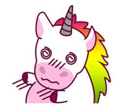 Unicorn Cartoon Fantasy Rainbow Set sticker #8961264